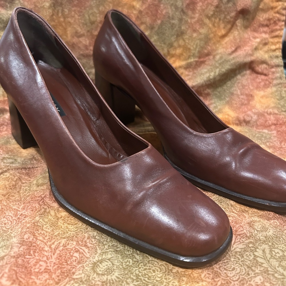 Bally Rich Brown Leather Heels